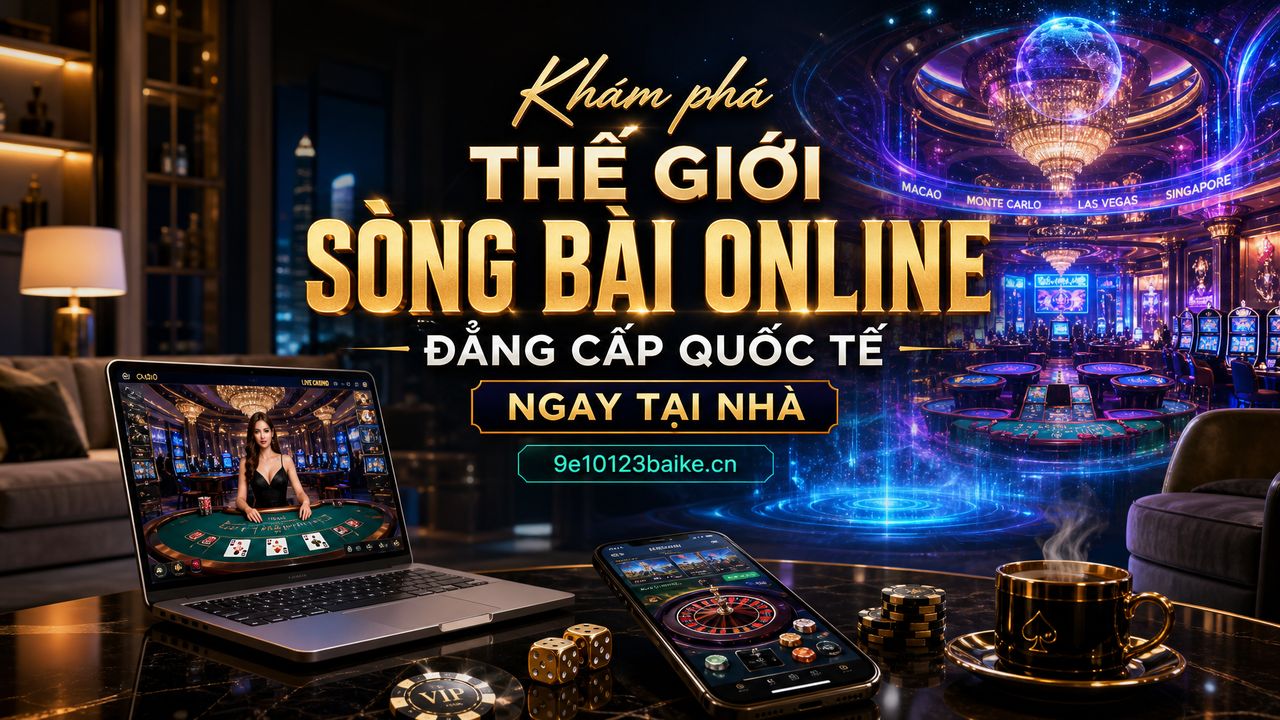 Khám phá thế giới sòng bài online đẳng cấp quốc tế ngay tại nhà