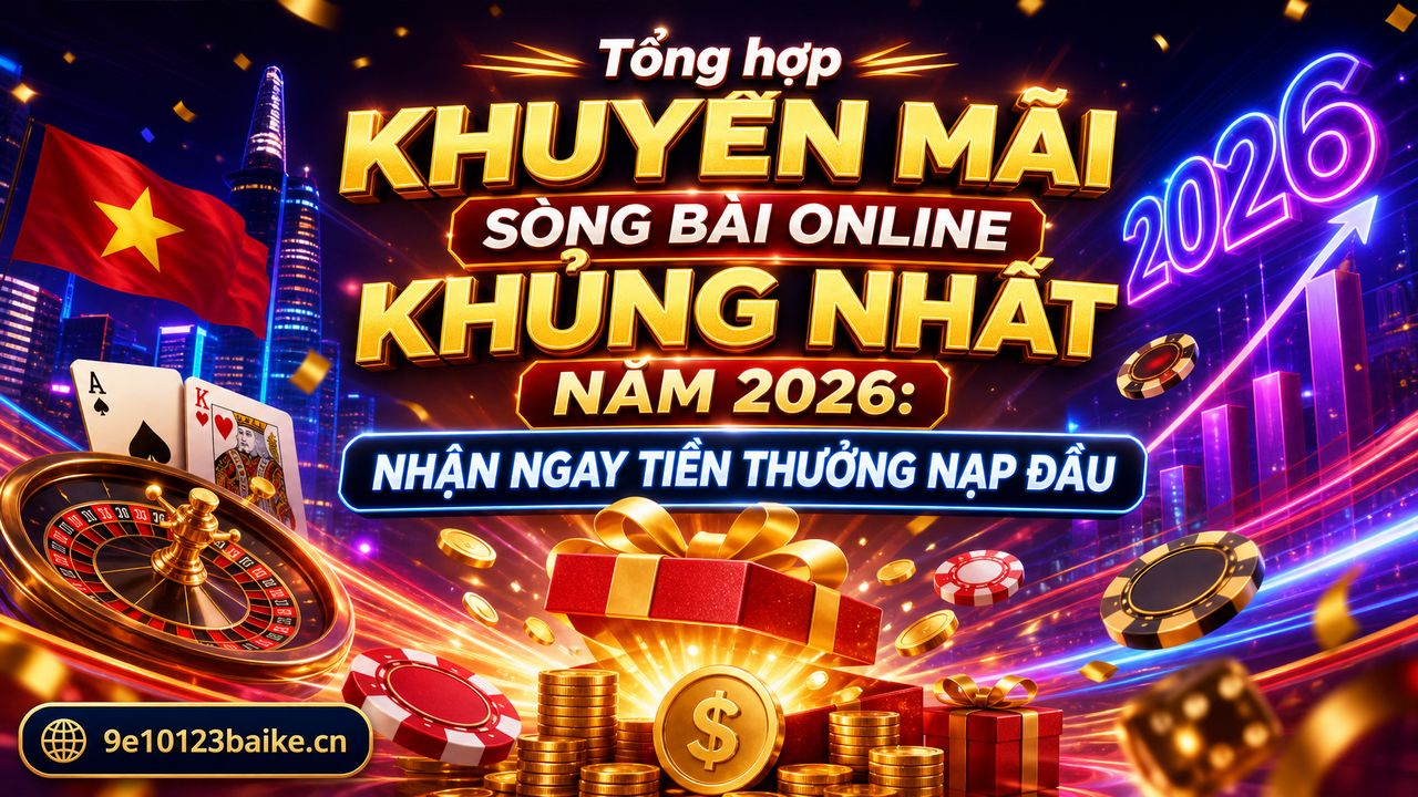 Tổng hợp khuyến mãi sòng bài online khủng nhất năm 2026: Nhận ngay tiền thưởng nạp đầu