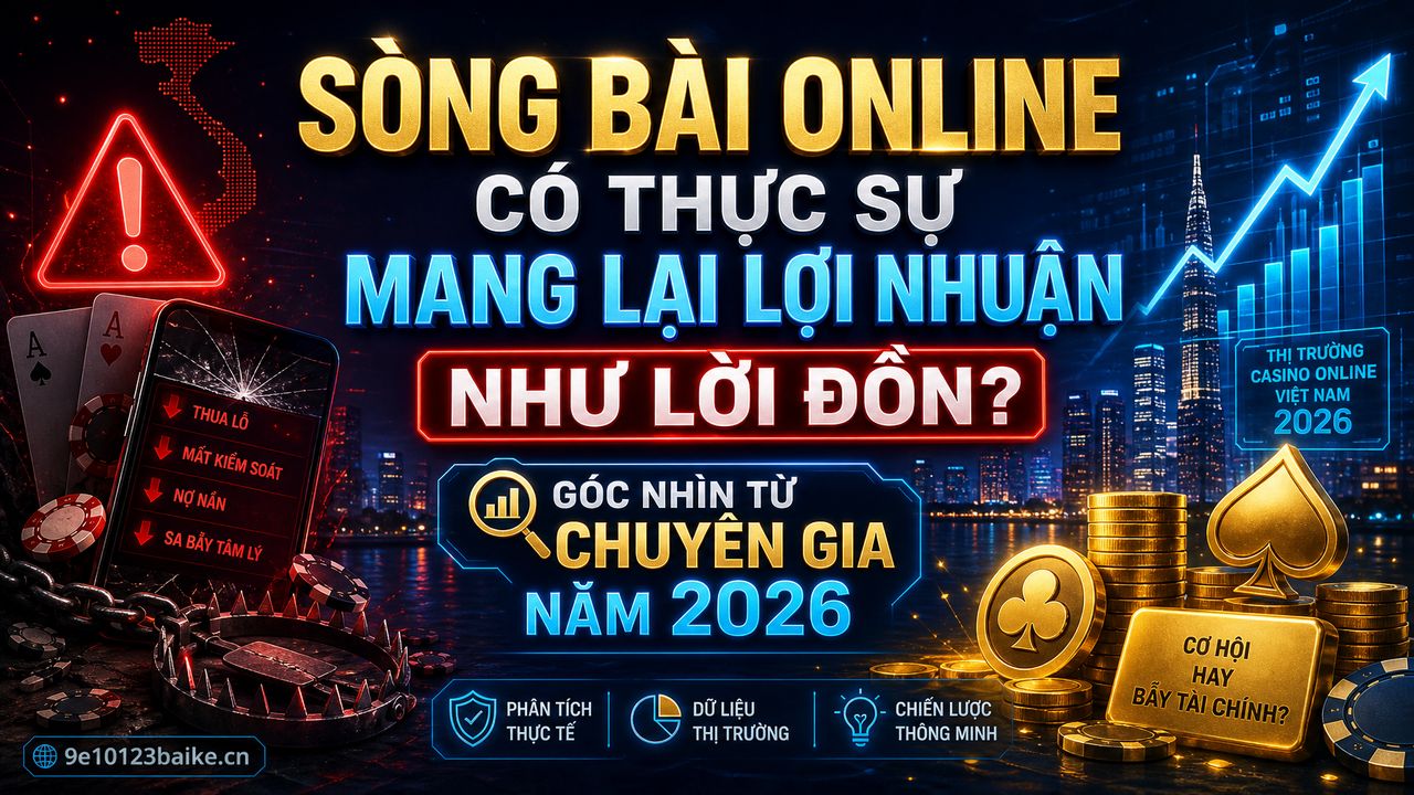 Sòng bài online có thực sự mang lại lợi nhuận như lời đồn? Góc nhìn từ chuyên gia năm 2026