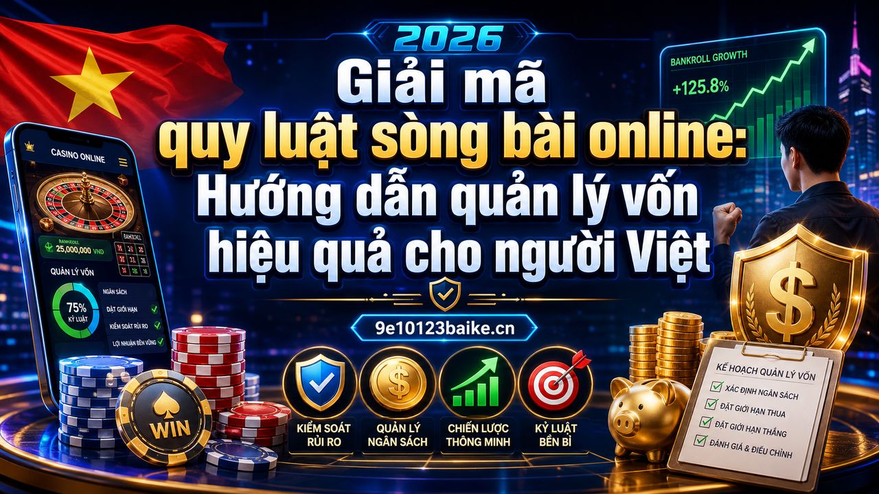 Giải mã quy luật sòng bài online: Hướng dẫn quản lý vốn hiệu quả cho người Việt