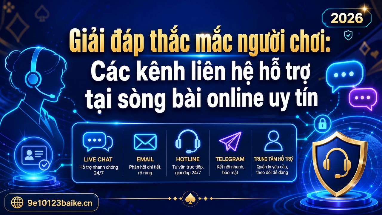 Giải đáp thắc mắc người chơi: Các kênh liên hệ hỗ trợ tại sòng bài online uy tín