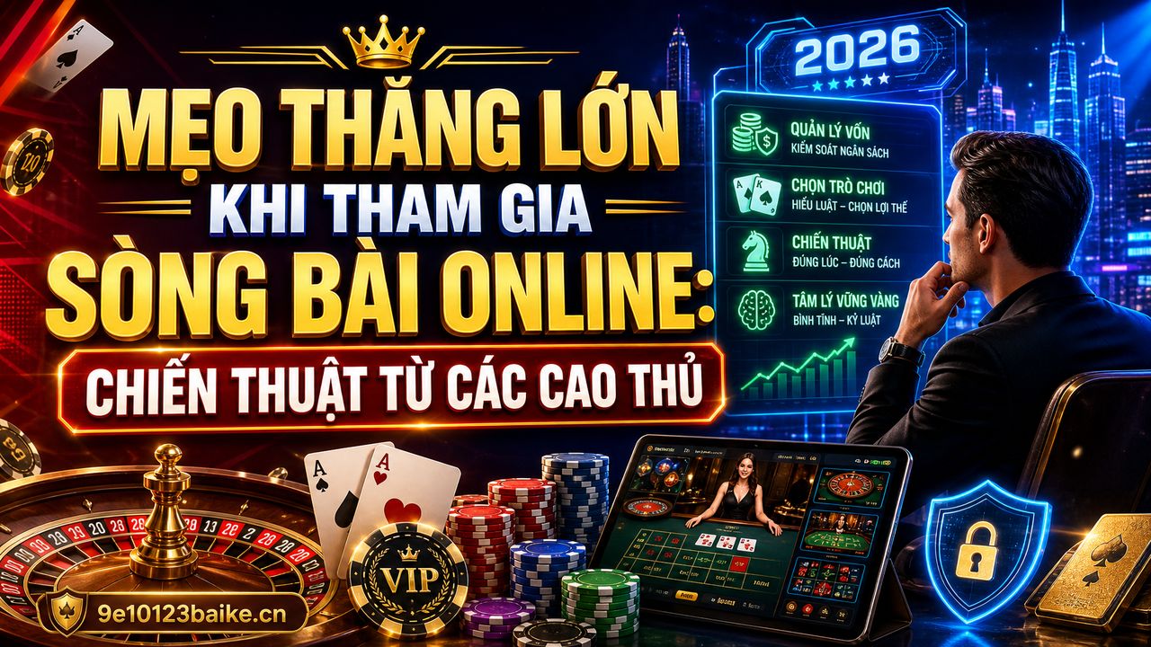 Mẹo thắng lớn khi tham gia sòng bài online: Chiến thuật từ các cao thủ